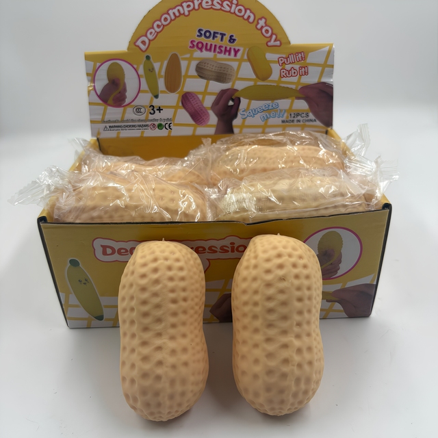 Simulation Peanut Decompression Squeeze Toy Slow-Rebound Fluid Ball Good-Luck Cute Stress-Relief Squishy Toy