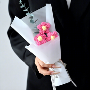 Regalo <span class=keywords><strong>di</strong></span> Ringraziamento, Rosa Luminosa a LED, Piccolo Souvenir, Fiori Artificiali, Fiore all'Uncinetto Fatto a Mano, Regali all'Ingrosso, MIGLIORI <span class=keywords><strong>AUGURI</strong></span> - Product Image 4