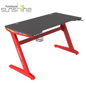 Mesa de juegos ergonómica para el hogar y la Oficina, ordenador grande con forma de <span class=keywords><strong>Z</strong></span>, con brillo lateral, Rgb - Product Image 5