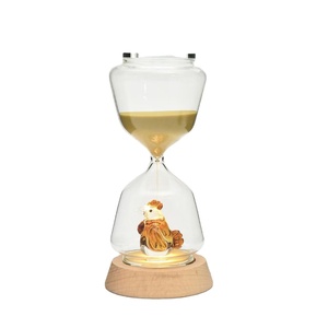 Reloj de arena tridimensional para animales, temporizador, luz nocturna, quince minutos, adorno para el hogar, horas luminosas para la decoración del hogar - Product Image 1