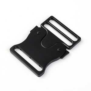Tactical Buckle 50mm Zinc Alloy Black Rectangle Adjustable <b>Webbing</b> For Belts Bags Backpacks Accessories - Product Image 1