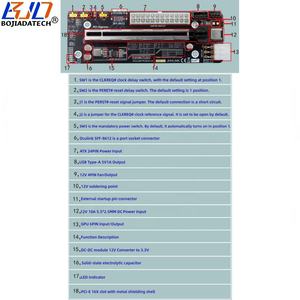 Adaptateur convertisseur de carte PCI-E 4.0 16X (vitesse PCIe X4) Oculink SFF-8612 avec port d'entrée DC 24 broches ATX pour carte graphique GPU Dock - Product Image 2