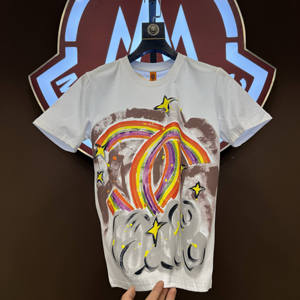 T-shirt da <span class=keywords><strong>uomo</strong></span> di grandi dimensioni e stile Casual Casual in cotone di ultima concezione stampata a maniche corte - Product Image 3