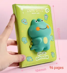 Cuaderno de descompresión de alta calidad al por mayor 3D Squishy Kawaii diario para niños y niñas