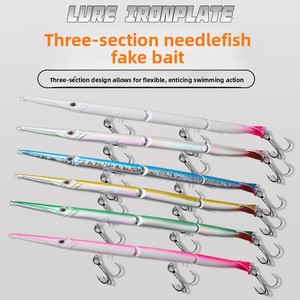 Señuelo de Pesca con Diseño Multisegmentado de 3 Articulaciones, Imitación Realista de Pez Aguja, Señuelo Biónico para Pesca en el Mar, Lanzamiento a Larga Distancia, Gran Tamaño - Product Image 5