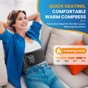 Marca personalizada calefacción vibración Airbag cinturón de masaje Lumbar soporte de cintura compresión caliente masajeador de espalda para aliviar el dolor - Product Image 6