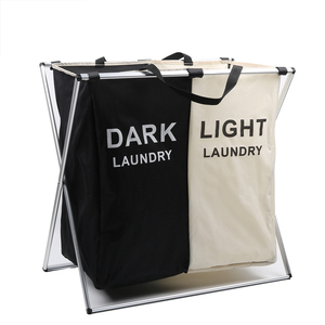 <strong>Washing</strong> Bag <strong>Basket</strong> Wholesale Mesh Laundry <strong>Basket</strong> <strong>White</strong> Wicker Large Foldable Fabric Laundry <strong>Basket</strong> with Folding Legs - Product Image 5