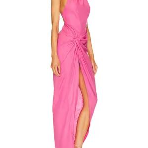 เดรสแฟชั่นใหม่ทรงสวยหรู ดูเซ็กซี่ แขนกุด สำหรับฤดูใบไม้ผลิและฤดูร้อน สไตล์ลำลอง คุณภาพสูง รับผลิตตามแบบ (OEM) สำหรับผู้หญิง - Product Image 2