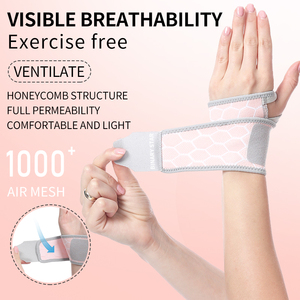 Penyangga Pergelangan Tangan Bernapas, Pembalut Ortopedi untuk Terowongan Karpal, Pelindung Pergelangan Tangan untuk Kebugaran dan Gym - Product Image 4
