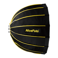 Nicefoto Led-120cm Softbox Parabolique Profond avec Grille pour Studio Photo ou Prises de Vue en Extérieur