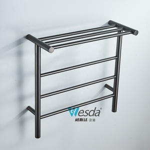 WESDA Portasciugamani da <span class=keywords><strong>Bagno</strong></span> a Parete in Acciaio Inox, Stile Moderno Europeo, Regolabile e <span class=keywords><strong>Salvaspazio</strong></span> per Hotel - Product Image 6