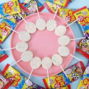 Wholesale Fun Milk Lollipops Snack Sweet Fruity Flavored <strong>Candy</strong> with Jumping <strong>Sugar</strong> for Kids Party, Gifts, and Dessert Bulk - Product Image 5