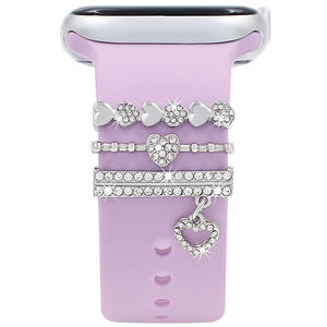 Anillo de metal con diamantes en forma de estrella para reloj inteligente Upro, adorno para correa de reloj Apple, dijes decorativos para correa de reloj de mujer, accesorios. - Product Image 5