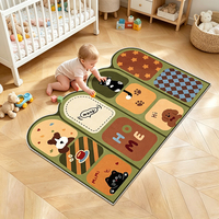 Tapis pour enfants imprimé sur mesure, antidérapant, lavable en machine et résistant aux taches, tapis pour bébé, tapis d'activité personnalisable, tapis de chambre d'enfant