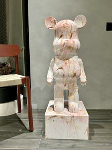 Hucha de oso de resina grande a la moda, luz de lujo para sala de estar, hogar, mueble de TV, decoraciones montadas en el suelo - Product Image 2