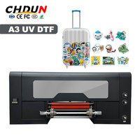 Impresora A3 UV DTF para impresión de pegatinas UV con cabezal xp600, funda para teléfono, botella de vidrio, impresora  UV DTF