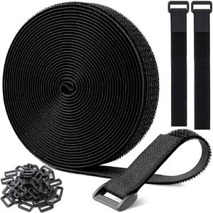 Correas de Amarre Premium de Longitud Ajustable con Cierre de Gancho y Bucle y Hebillas de Plástico - Product Image 1