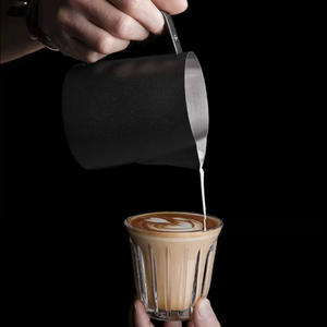 <span class=keywords><strong>Set</strong></span> Montalatte in Lega di Alluminio con Design Moderno e Scala Esterna, Tazza per Latte Art Manuale in Acciaio Inox 304 Personalizzabile per Alimenti - Product Image 5