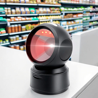 Lecteur de codes-barres de bureau omnidirectionnel automatique T27 USB 1D 2D Détection d'images de codes-barres pour entrepôt supermarché magasin de détail