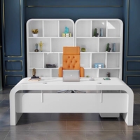 Meubles de bureau économiques, table d'ordinateur convertible créative à haute brillance, bureau de direction esthétique