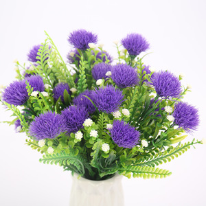 Flores Artificiales de Diente de León Tainen de 30 cm, Color Morado y Verde, Decoración para Bodas, Accesorios de Fotografía, Decoración del Hogar - Product Image 3