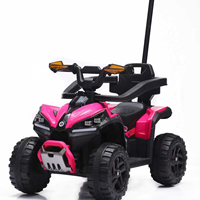 Voiture télécommandée pour enfants, véhicule électrique alimenté par batterie 12V avec contrôleur parent 2.4G, musique et klaxon