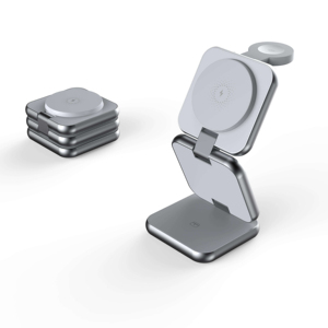 Estación de Carga Inalámbrica Magnética Plegable <span class=keywords><strong>3</strong></span> en 1, Nueva Base Multifunción para iPhone y Auriculares, Optimizada para Viajes, Nueva Carga Inalámbrica - Product Image 1