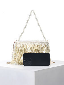 Nouveau Sac à Main Perlé Fait Main en Coquille de Fritillaire 2026 – Mini Sac de Soirée Polyvalent et Élégant à la Française pour Femme - Product Image 4