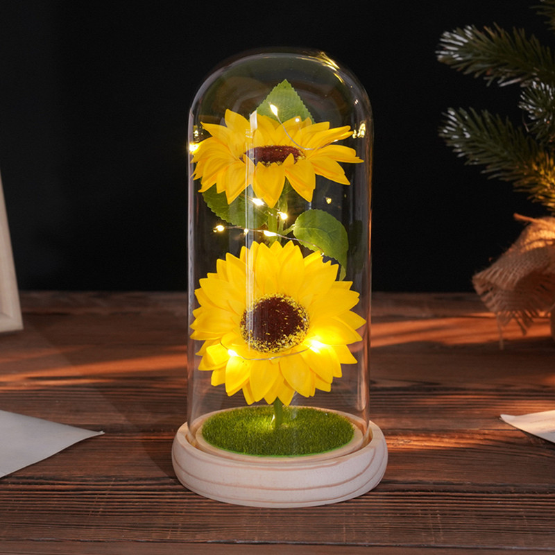 Fleur jaune en bois original