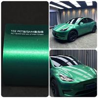 Haute brillance couleur automobile Wrap Film PVC vinyle voiture Wrap Film AX voiture Films air bulle libre Wrappi voiture autocollants