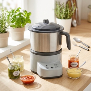 Machine à faire des sauces chaudes de qualité commerciale, machine à faire des sauces chaudes électrique entièrement automatique avec contrôle précis de la température - Product Image 3