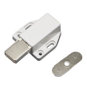 Loquet magnétique H023 en plastique au design minimaliste pour tiroir, porte simple ou double, dispositif de rebond à ressort - Product Image 5