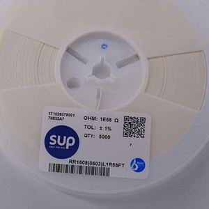 Bulk Discount RR1608 0603L1R58FT 0603 1608 Resistors Chip Resistors SMD Resistors 1.58ohm 1% 1/10W Thick Film Resistor - Product Image 1