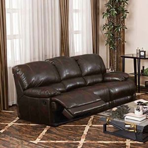 Conjunto de Sofás Reclinables de Cuero Modernos Súper Populares de Alta Calidad con Diseño Tradicional, Sofás Tipo Puff para Sala de Estar - Product Image 1