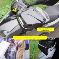 Geliştirilmiş Versiyon Genişletilmiş Yükseltilmiş Büyütülmüş Evrensel Scooter Motosiklet Elektrikli Araç Rüzgar Geçirmez Modifiye Ön Cam