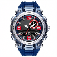 Jam Tangan Sport Analog Digital Pria SMAEL 1921 dengan Lampu Latar, Tahan Air, Quartz, Tali Karet