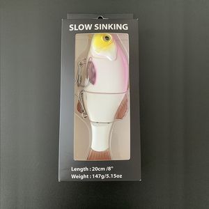 Leurre rigide coulant composé <span class=keywords><strong>de</strong></span> 3 sections articulées, appât artificiel <span class=keywords><strong>de</strong></span> type poisson nageur idéal pour la pêche au turlutte, depuis le rivage, prix d'usine, 15cm, 61g - Product Image 6