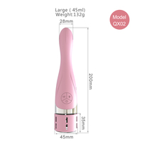 Wassersprüh-Vaginalvibrator mit Stoßfunktion Multifunktional Große Kapazität 45ml/200ml/350ml Wasserdicht & USB-Aufladbar