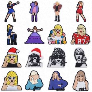Nuevos adornos para zapatos tipo Clog, personalizables con la imagen de las cantantes Pop <span class=keywords><strong>Taylor</strong></span> <span class=keywords><strong>Swift</strong></span> y Karol G - Product Image 1