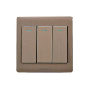 Wall Switch BOGE A9K Serie 3 Gang 1 Way home modern electrical wall sockets and switches for home