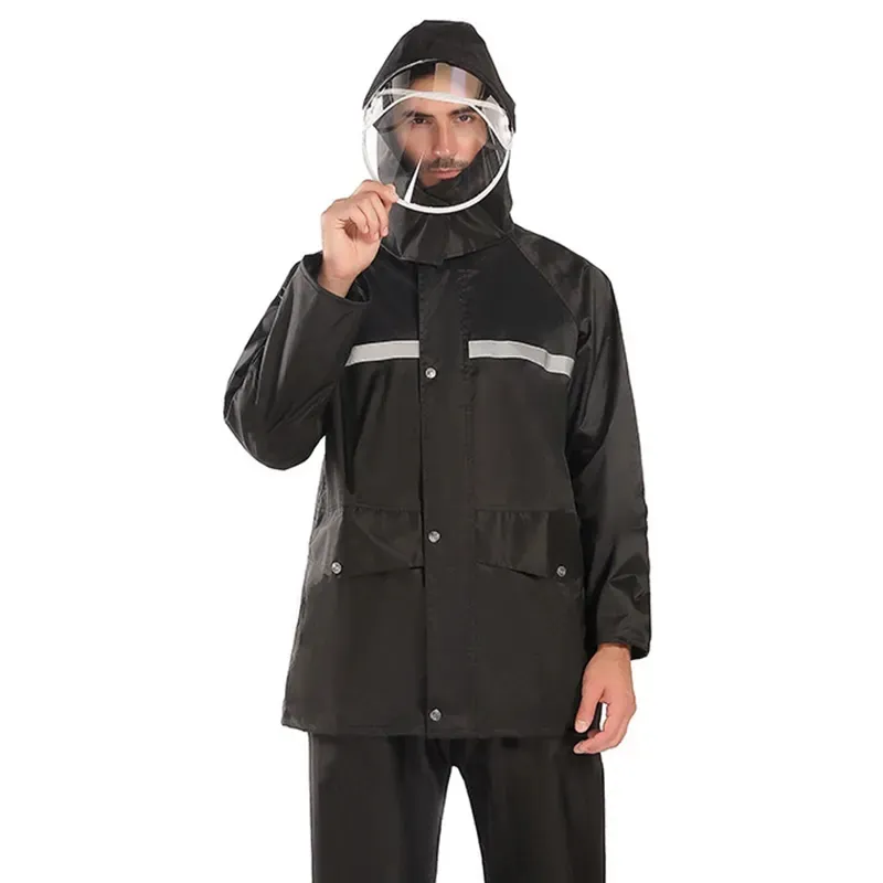 High Quality and Cheap Outdoor Waterproof Rain Jacket and Pants Work Wear Rain Suits Rain Gear