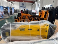 Brise-roche hydraulique de type boîte Soosan SB125 pour excavatrice lourde de 28 à 35 tonnes, travaux de construction et de démolition, garantie 1 an