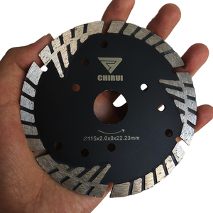Triangolo Turbo segmentato pietra di basalto pietra di granito disco diamantato pietra dura pietra arenaria lama sega - Product Image 5