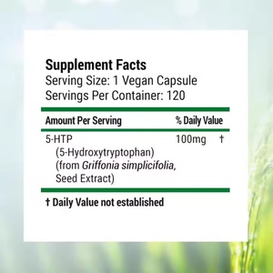 Distribuidor Mayorista de Suplementos de Fábrica OEM, Suplementos de 5-Hidroxitriptófano en Cápsulas, Extracto de Semilla de Griffonia, 5-HTP, Venta Caliente - Product Image 2