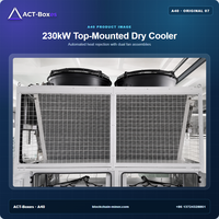 Rack de refroidissement liquide Antminer 40 emplacements 230 kW pour l'extraction industrielle de crypto-monnaies avec refroidisseur sec monté en haut et solution HMI centralisée