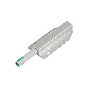 Abrepuertas de armario con resorte, montaje en techo, aluminio gris, tipo pulsador, herrajes para armario - Product Image 2