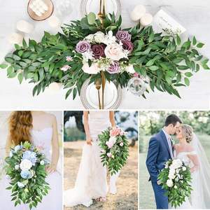 Guirnalda de follaje artificial de seda al por mayor, hojas de ruscus italiano exuberantes para bricolaje, bodas, Navidad, Halloween, Año Nuevo - Product Image 3