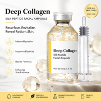 Ampoule de soin visage au collagène et à l'acide hyaluronique, enrichie en vitamine C, anti-rides, hydratation et soin liquide pour le visage, pour femmes