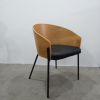 Meubles de restaurant chaise rétro pieds en métal table basse salle à manger chaise de salle à manger en bois et fer