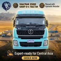 Nouveau tracteur routier SHACMAN X5000 480HP 6*4 pour le transport minier transfrontalier intensif sur les routes montagneuses en plateau en Asie centrale
